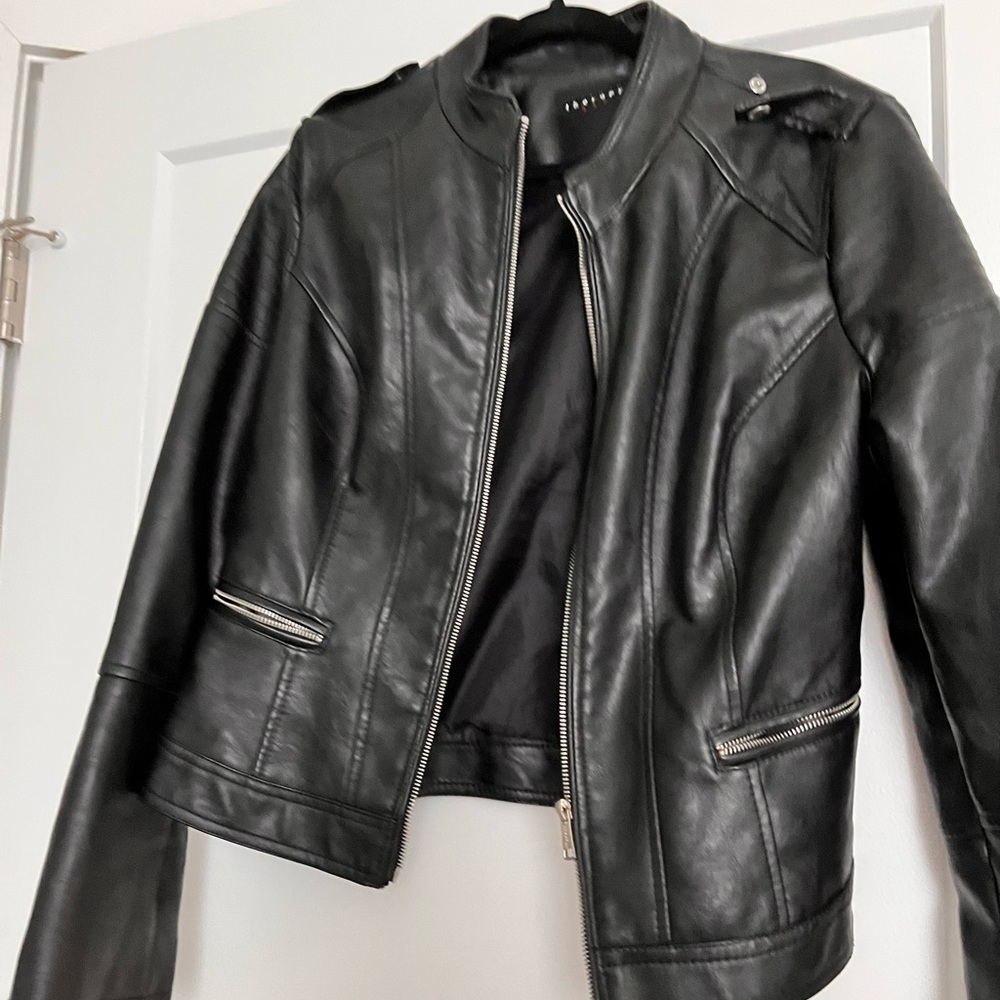Black Faux Leather Jacket